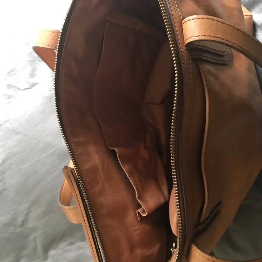 Tan Leather Fossil Bag - Picture 4 of 7